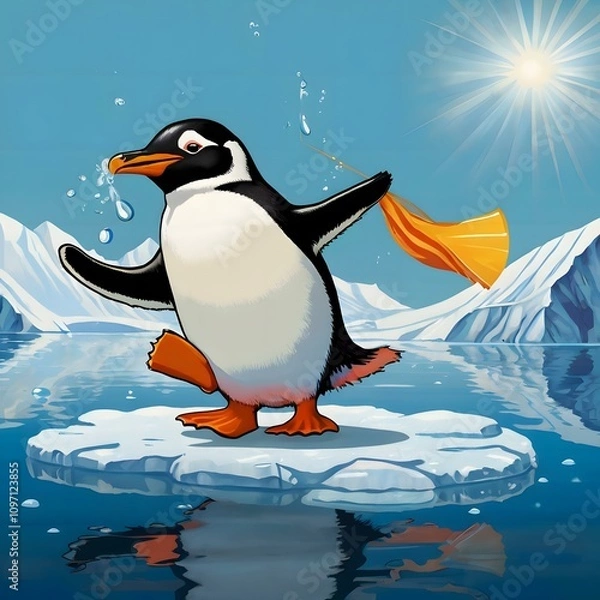 Obraz Penguin on Ice Adventure