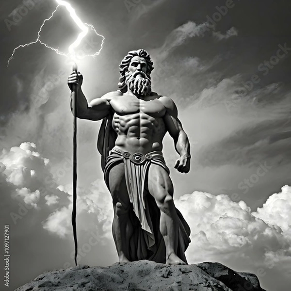 Obraz Powerful Poseidon in Storm