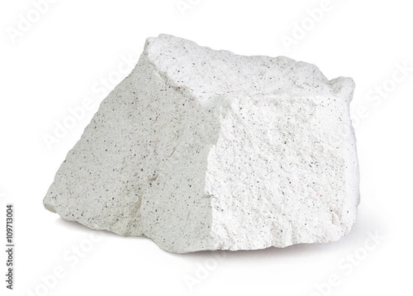 Obraz Zeolite isolated on a white background with clipping path
