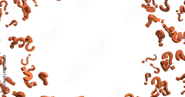 Fototapeta question mark symbols for FAQ