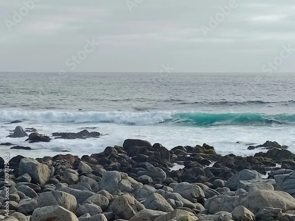 Fototapeta waves on the beach