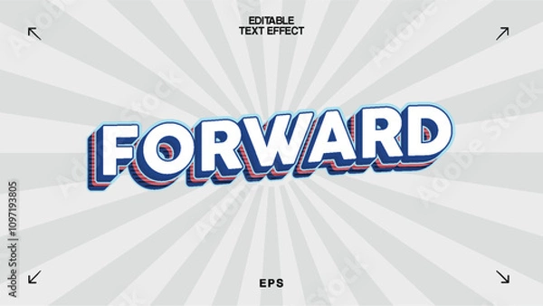 Obraz Forward Editable Text Effect