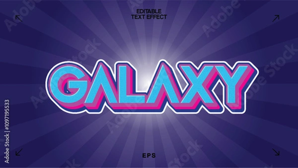 Obraz Galaxy Editable Text Effect