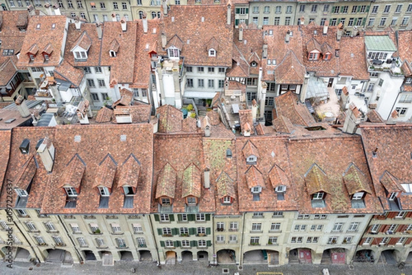 Fototapeta Bern view from Münster tower