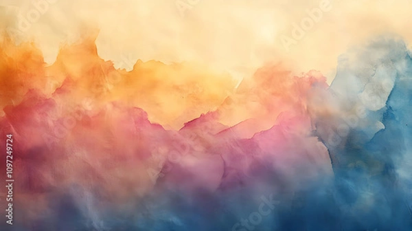 Fototapeta Abstract Watercolor Landscape Background