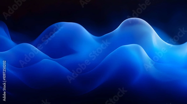 Obraz Abstract Blue Wave Background Illustration