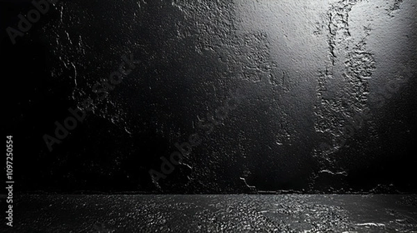 Fototapeta Dark Textured Wall Background, Studio Backdrop