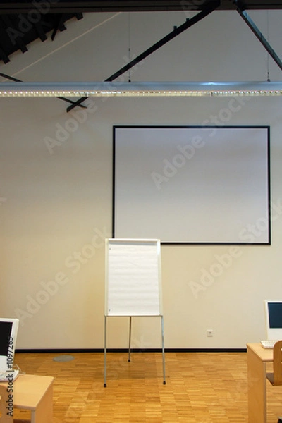 Fototapeta flipchart vor leinwand