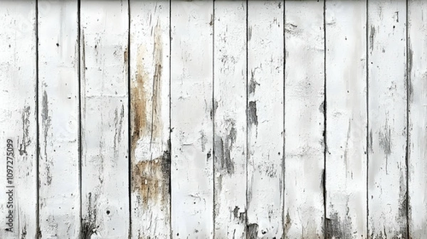 Obraz Whitewashed Wooden Plank Background Texture