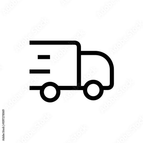 Obraz Truck icon symbol vector illustration
