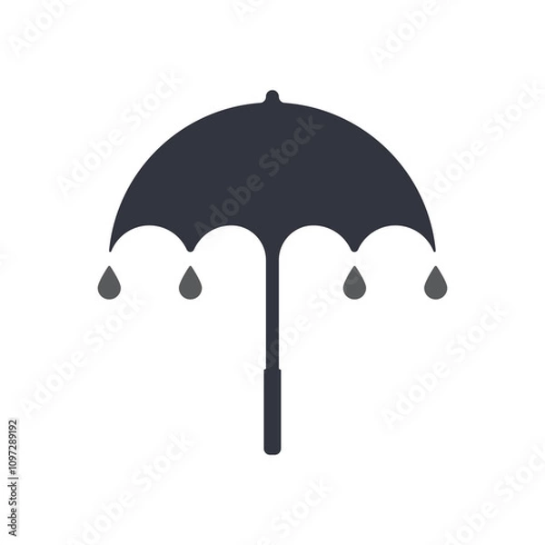 Obraz Umbrella logo vector icon
