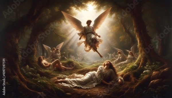 Obraz The rising of the angels