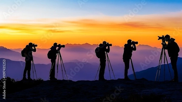 Obraz Photographers Capturing Nature