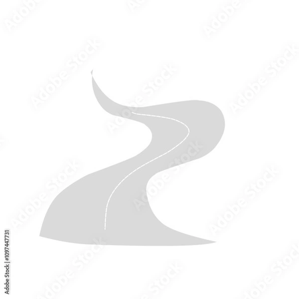 Obraz winding road vector