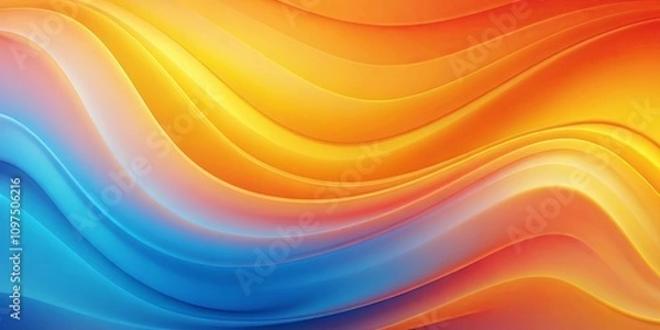 Fototapeta Abstract Swirling Color Gradient Background Design with Vivid Hues and Smooth Curves