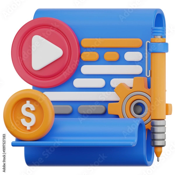 Fototapeta Write Content