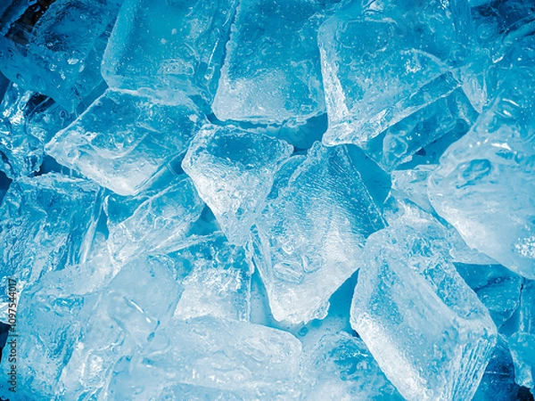 Fototapeta icecubes background,icecubes texture,icecubes wallpaper,ice helps to feel refreshed and cool water from the icecubes helps the water refresh your life and feel good.ice drinks for refreshment business