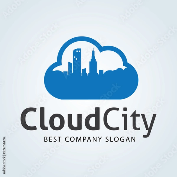 Fototapeta Cloud Logo. Cloud Icon. Cloud Symbol. Vector logo template