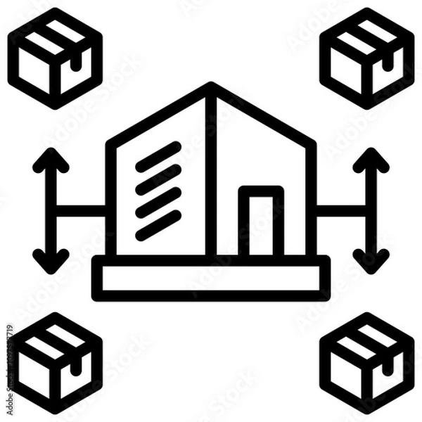 Obraz Distribution Center Icon