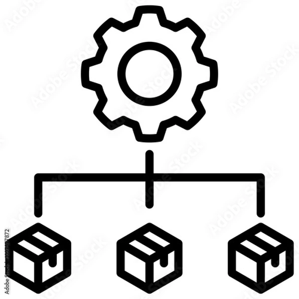 Fototapeta Product Management Icon