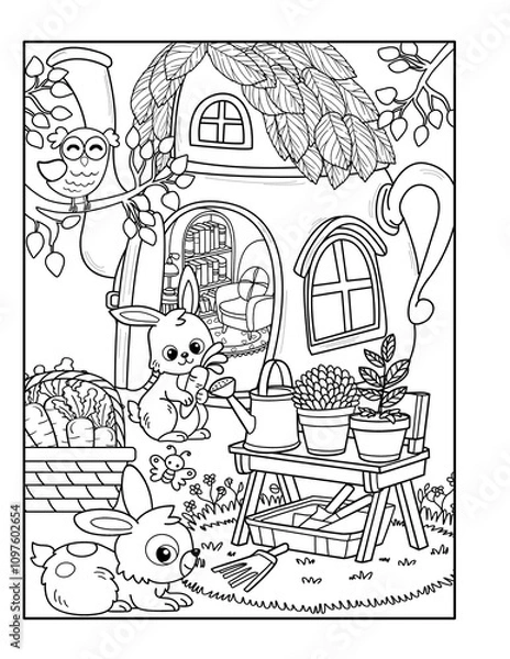 Obraz teapot coloring page