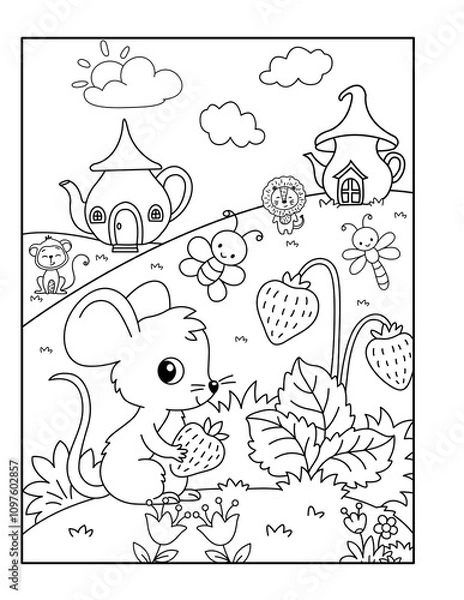 Obraz coloring page