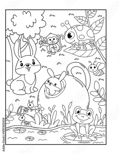 Obraz teapot coloring page