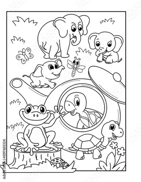 Obraz teapot coloring page