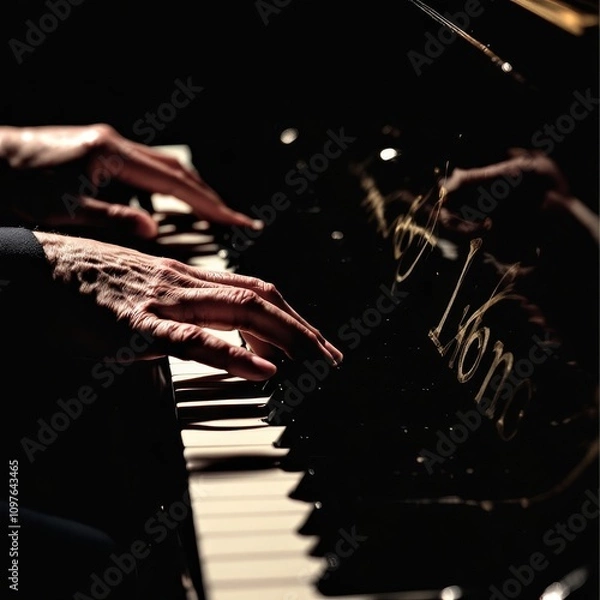 Obraz playing the piano