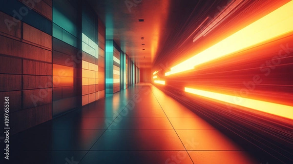 Fototapeta digital lines in vibrant colors create a dynamic and futuristic backdrop, symbolizing creativity, technology, and innovation in design, with a focus on modernity and digital aesthetics