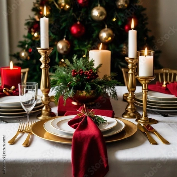Fototapeta Festive Table Setting