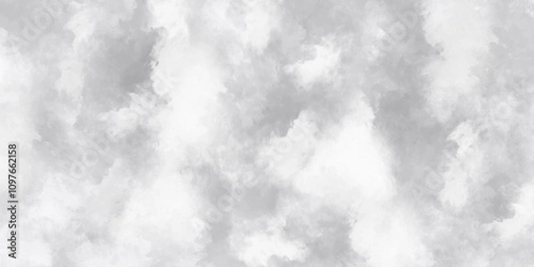 Fototapeta Abstract vintage grunge paper backdrop featuring cloud . white and gray sunny cloudscapes in soft watercolors background texture. creative vintage foggy stains graphic design.