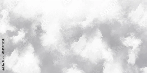 Fototapeta Abstract vintage grunge paper backdrop featuring cloud . white and gray sunny cloudscapes in soft watercolors background texture. creative vintage foggy stains graphic design.
