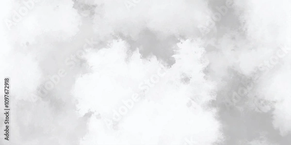 Fototapeta Abstract vintage grunge paper backdrop featuring cloud . white and gray sunny cloudscapes in soft watercolors background texture. creative vintage foggy stains graphic design.