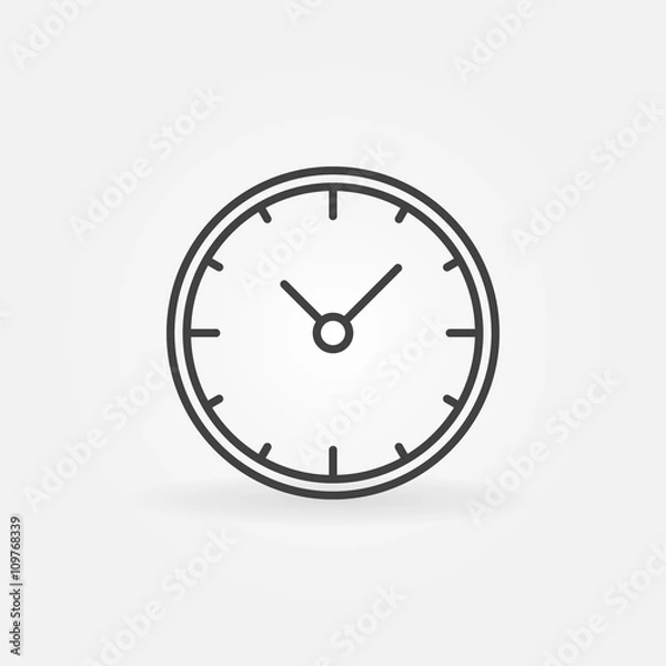 Fototapeta Wall clock icon