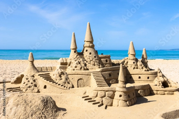 Fototapeta Sen nakręcony na plaży na Majorce