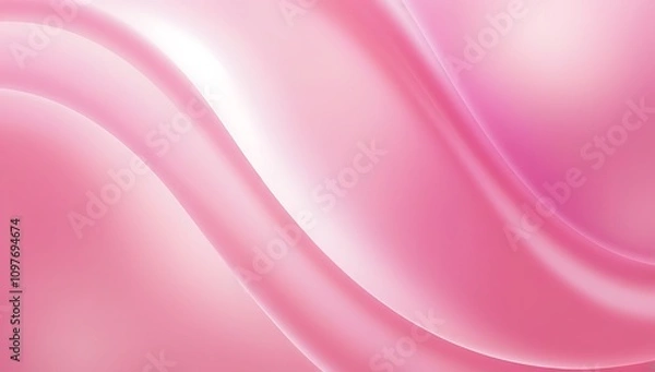Obraz soft pink curvy gradient background, luxurious pink background,