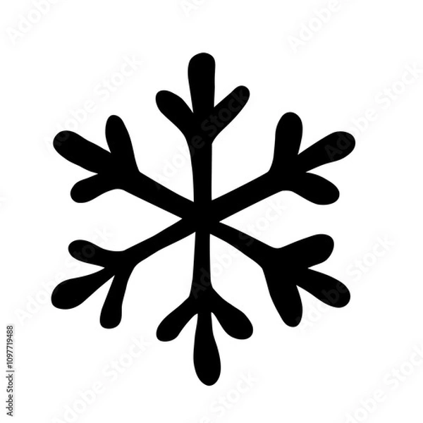 Obraz Snowflake hand drawn illustration
