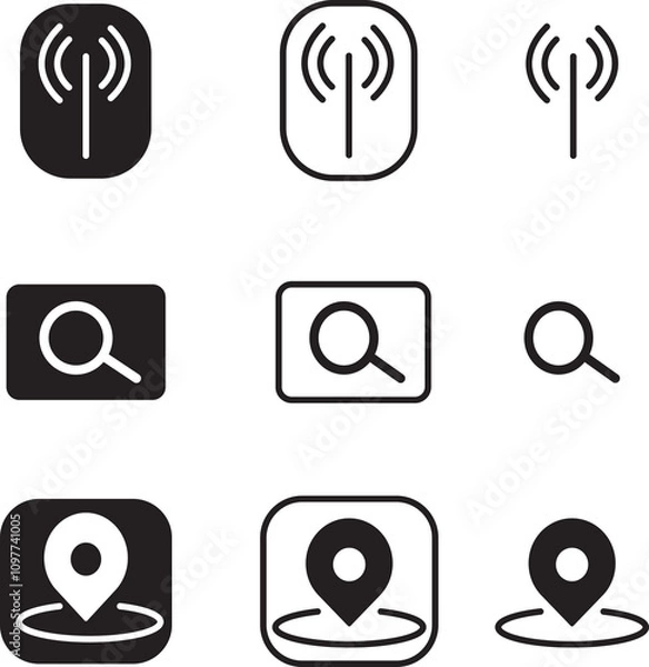 Obraz media icons