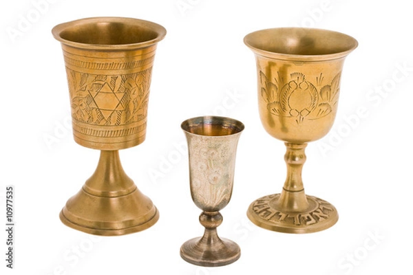 Obraz kiddish cup with wine