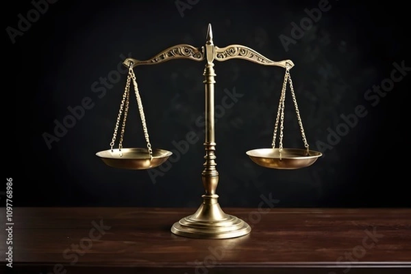 Obraz Symbol of Equality Scales of Justice Representing Fairness in Social Justice