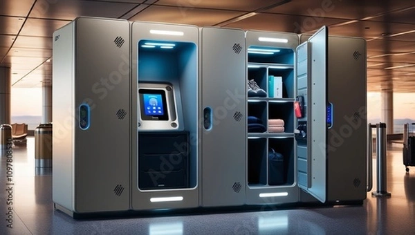 Fototapeta Travel Locker: Your Secure Companion for Journeys