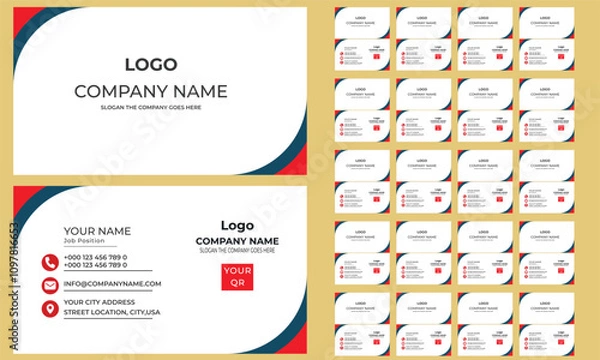 Obraz Modern creative professional business card template design.