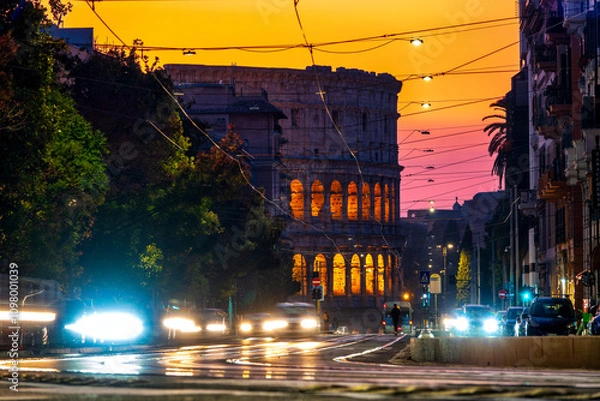 Obraz Colosseum Viewed from Via Labicana