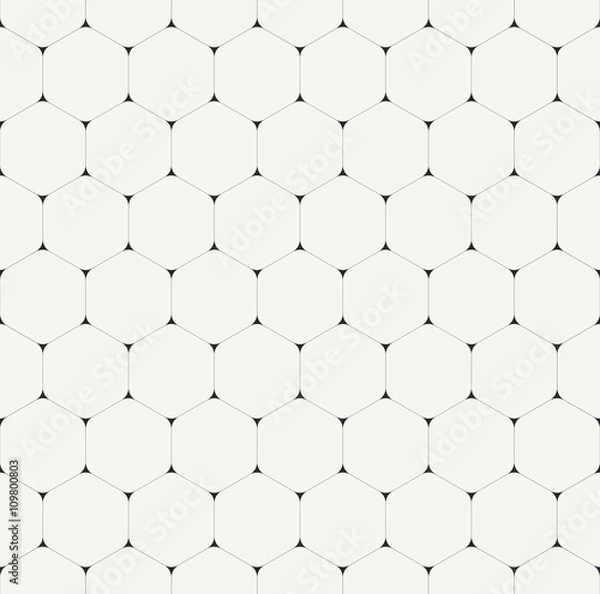 Fototapeta Simple clean modern volumetric hexagonal background - vector sea