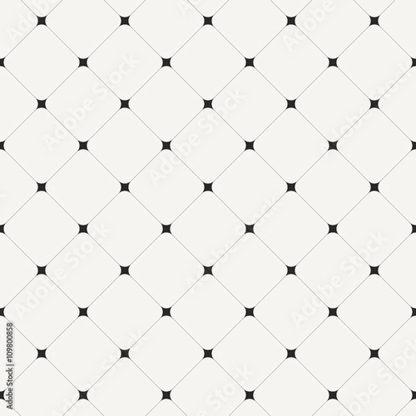 Fototapeta Simple clean modern diagonal tiles background - vector seamless