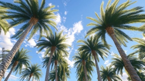 Fototapeta Palm Trees Reaching for the Sky