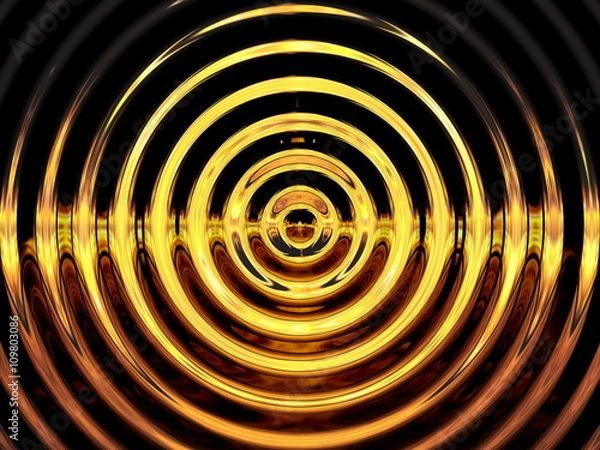 Obraz Gold Water Resonance Background