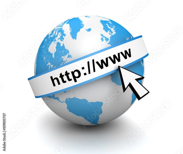 Fototapeta internet globe