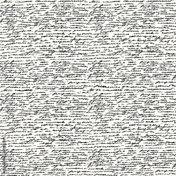 Fototapeta Seamless Handwriting Text